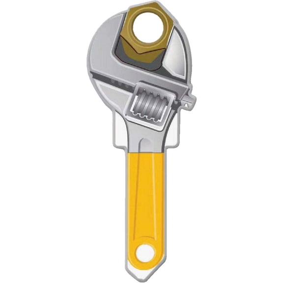 Lucky Line Wrench Design Decorative House Key, KW11 B123K Pack of 5
