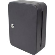 Lucky Line Stainless Steel Lockable Key Cabinet - 48 Piece   Home & Garage Storage, Stackable Design
