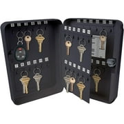 Lucky Line Stainless Steel Lockable Key Cabinet - 48 Piece   Home & Garage Storage, Stackable Design