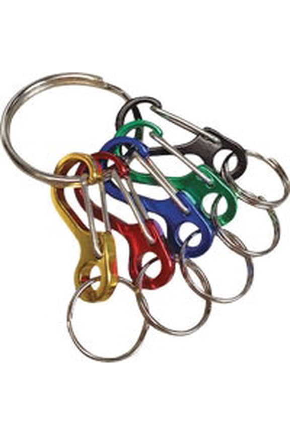 Mini I.D. Nickel-Plated Key Ring Assorted Colors 45901