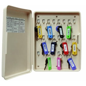 Lucky Line Key Cabinet Polypropylene Non-Lockable - Wall Mount, 8-1/2 In., Beige