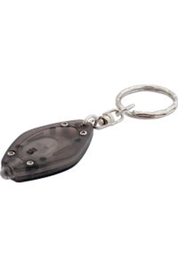 Oval Mini Plastic Key Ring - LED Light Keychain for Adults