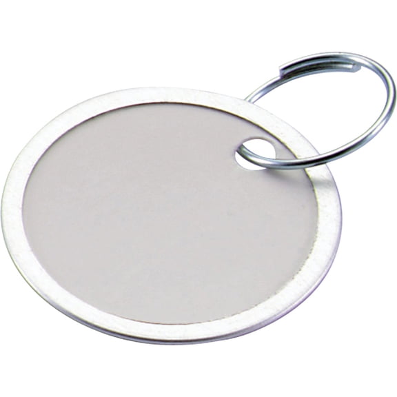 Lucky Line Paper Tag 1-1/4" with Split Ring, 25 per Pack, White 28229