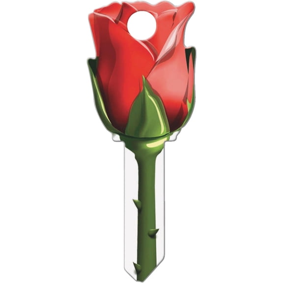 Lucky Line Key Shapes Rose House Key Blank SC1 Double For Schlage