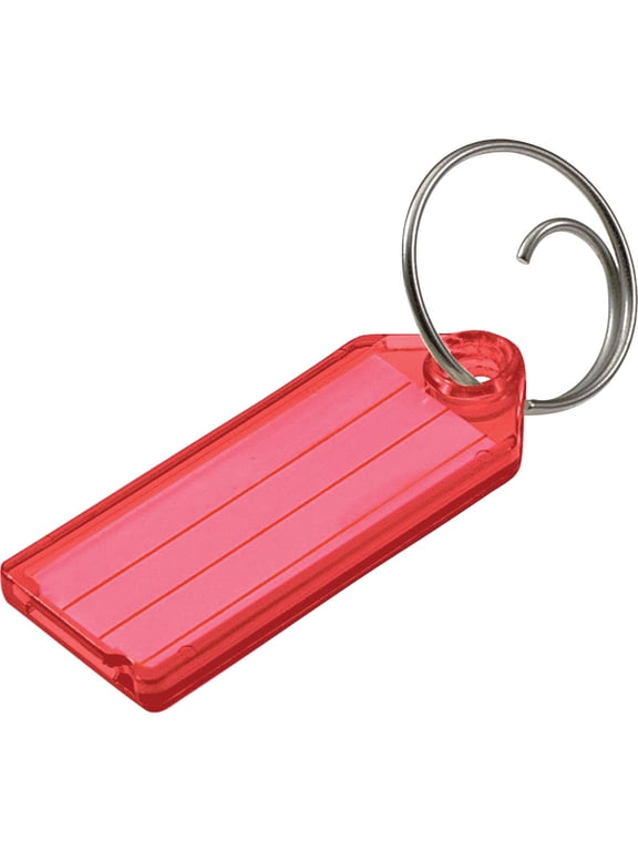 Line Nickel-Plated Steel Key Tag - Paper Insert, Two Piece - 2 Pack