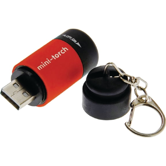 Lucky Line Utilicarry USB Torch Key Ring Light - Pack of 8