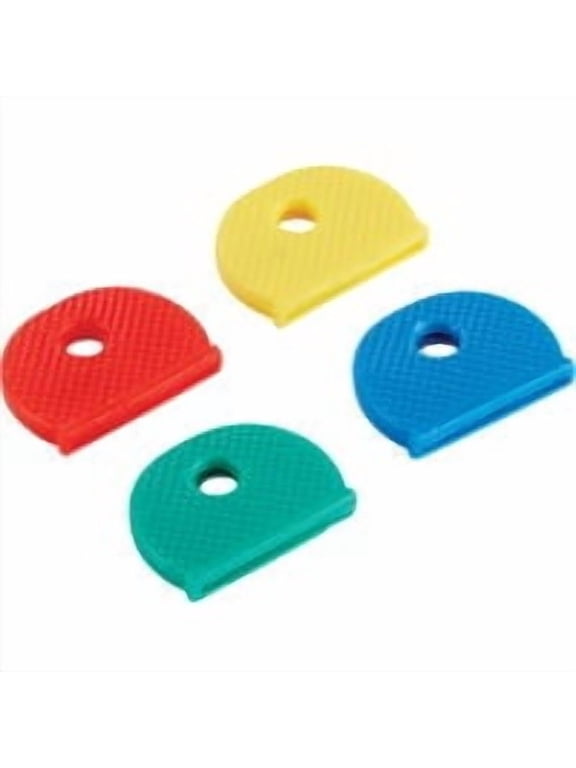 Vinyl Key Identifier Cap, Assorted Colors (4-Pack) 16504