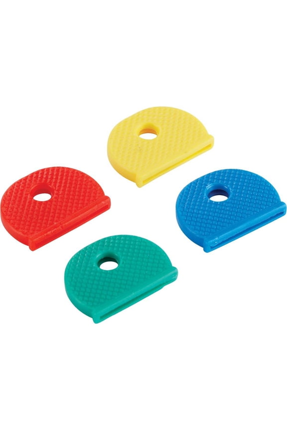Vinyl Key Identifier Cap, Assorted Colors (4-Pack) 16504