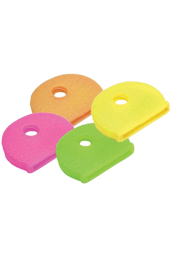 Vinyl Key Identifier Cap, Assorted Neon Colors (200-Pack) 16507