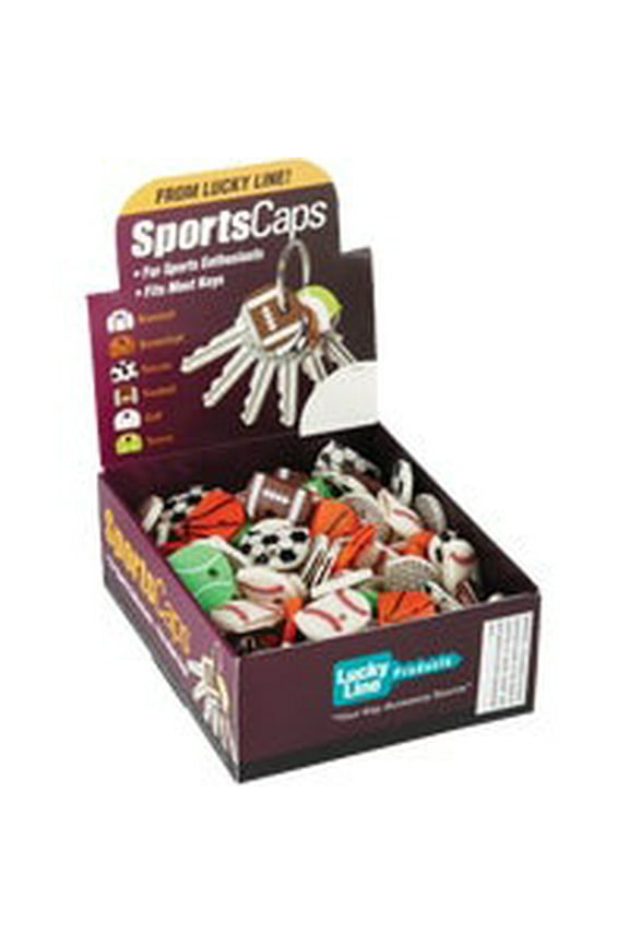 Vinyl Key Identifier Cap - Sports, Key Tag, Plastic - 200 Pack