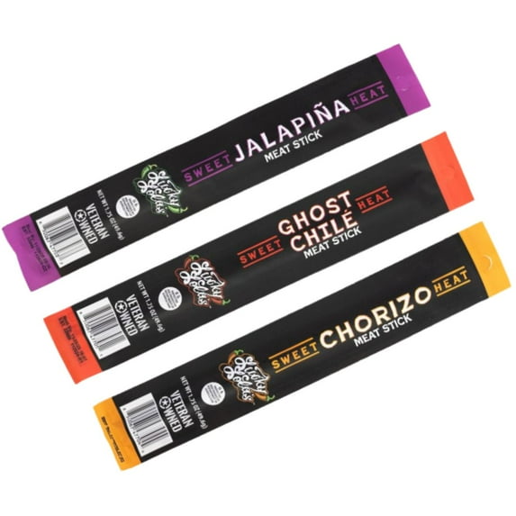 Lucky Lola's Meat Stick Trio Pack (Chorizo, Ghost Chile, & Jalapina)