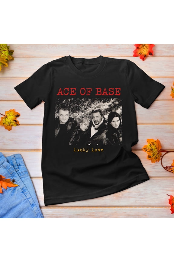 Lucky Love By Ace of Base Band Cotton Black Full Size Men Women Shirt MM191