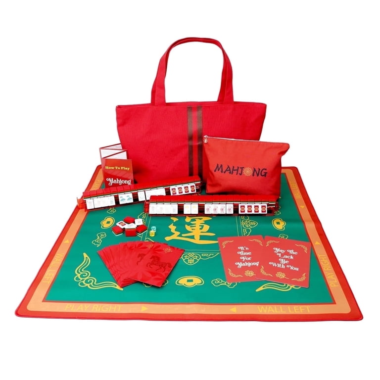 Mahjong set Lucky Premium tile game by Mad About Mahj - Walmart.com