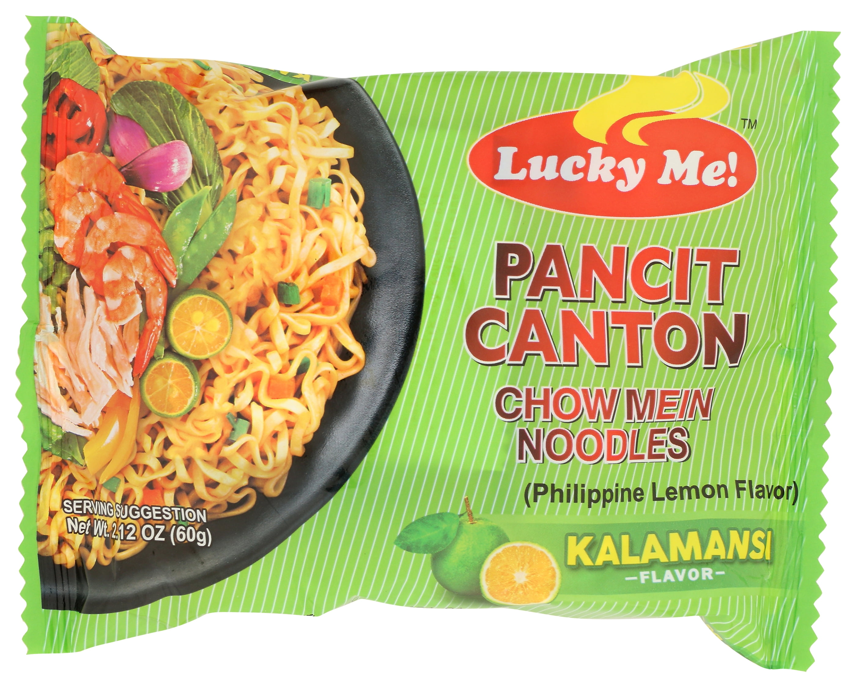 Lucky Me Asian Noodles, Citrus Flavor Chow Mein Pancit Canton
