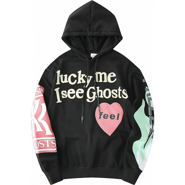 Lucky Me I See Ghosts Hoodie Hip Hop Hooded - Walmart.com