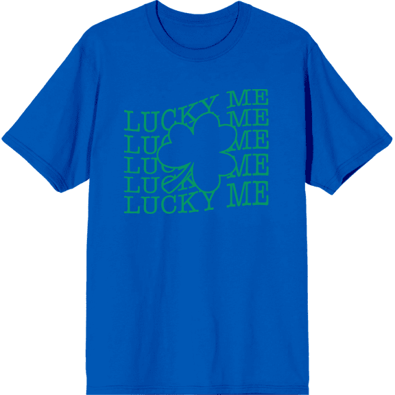Lucky Me St. Patrick's Day Adult Short Sleeve Tee-XL-Orange