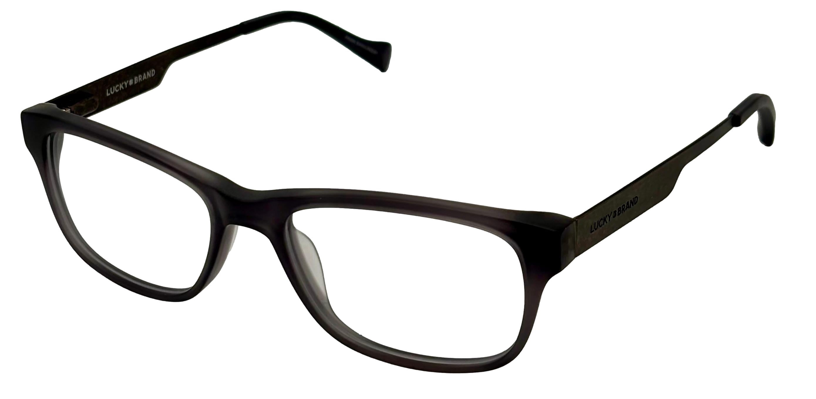 Lucky Mens Ophthalmic Matte Plastic Soft Rectangle Eyeglass Frames D807 ...