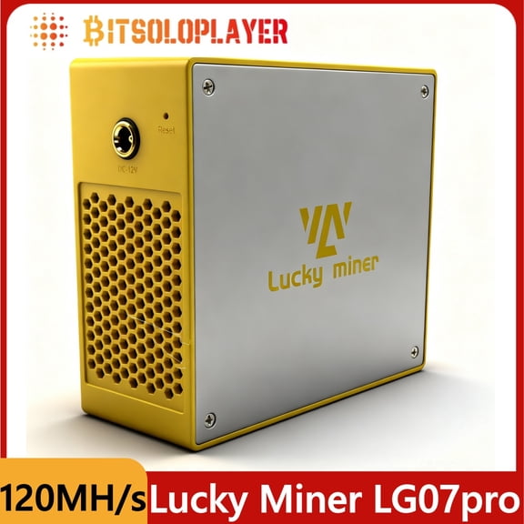 Lucky Miner LG07 Pro 120MH/s Bitcoin Miner Machine ASIC Miner 30W Low Power Silent Home Mining for BTC LTC DOGE Bitcoin Mining