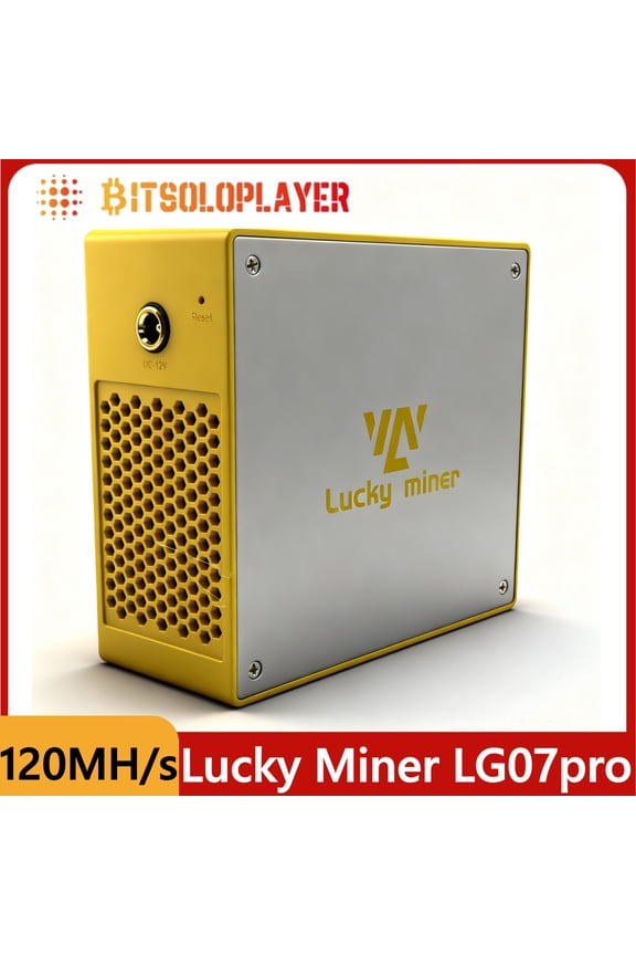 Lucky Miner LG07 Pro 120MH/s Bitcoin Miner Machine ASIC Miner 30W Low Power Silent Home Mining for BTC LTC DOGE Bitcoin Mining