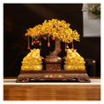 thumbnail image 1 of Lucky Money Toad Crystal Tree, Feng Shui Citrine Quartz Crystal Money Tree Bonsai Style Decoration, Natural Citrine Gemstone Crystal Tree of Life, 1 of 7