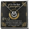 thumbnail image 1 of Lucky Necklace Personalized Lawyer Gift for Graduation, Law School Graduation Gift, Custom Attorney Paralegal Law Student Graduate gift for her with meassage card, 1 of 3