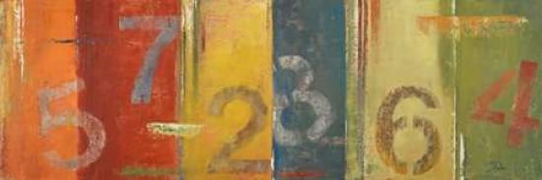 Lucky Numbers I Canvas Art - Patricia Pinto (8 x 24)