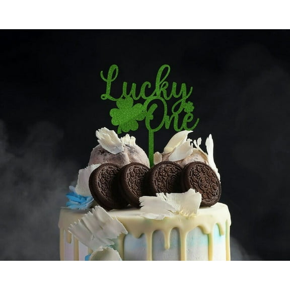 Lucky One Cake Topper - Shamrock Smash Cake Accent for 1st Birthdays and St. Patrick's Day Celebrations!