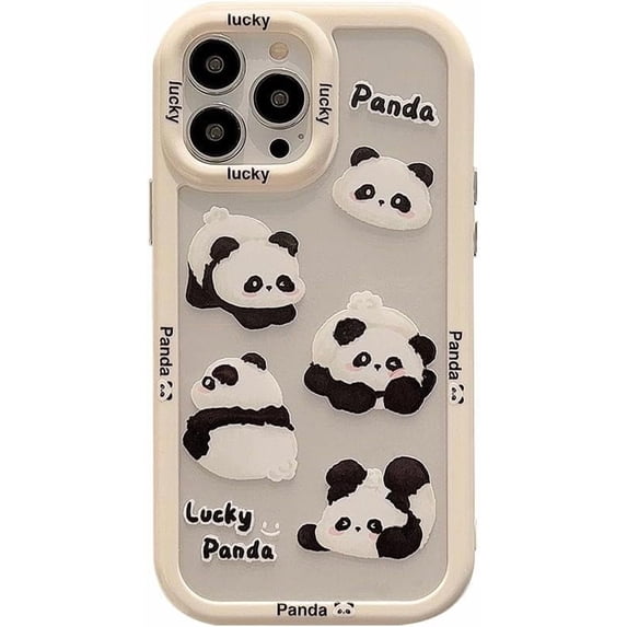 Lucky Panda Clear Soft Case for iPhone (Clear,iPhone 11)