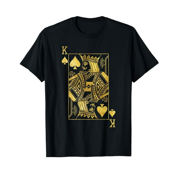 Lucky Poker Knight King of Spade Cards Game Casino T-Shirt