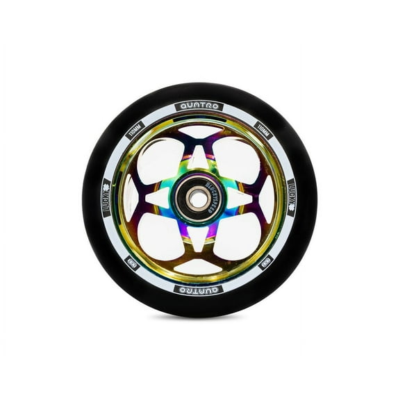 Lucky Quatro Wheel Black and Neo Chrome