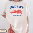 thumbnail image 1 of Lucky Rabbit Good Luck Graphic Retro Western Bunny Vintage Aesthetic Comfort Colors Unisex Cotton T-Shirt, Size S-3XL, 1 of 3