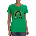 thumbnail image 1 of Lucky Rainbow T-Shirt Women -Smartprints Designs, Female 3X-Large, 1 of 4