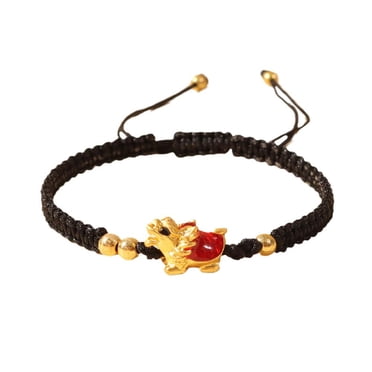 COOLSTEELANDBEYOND Anchor Shackle Bracelet - Stainless Steel & Brown Leather Wrap, Nautical Wristband