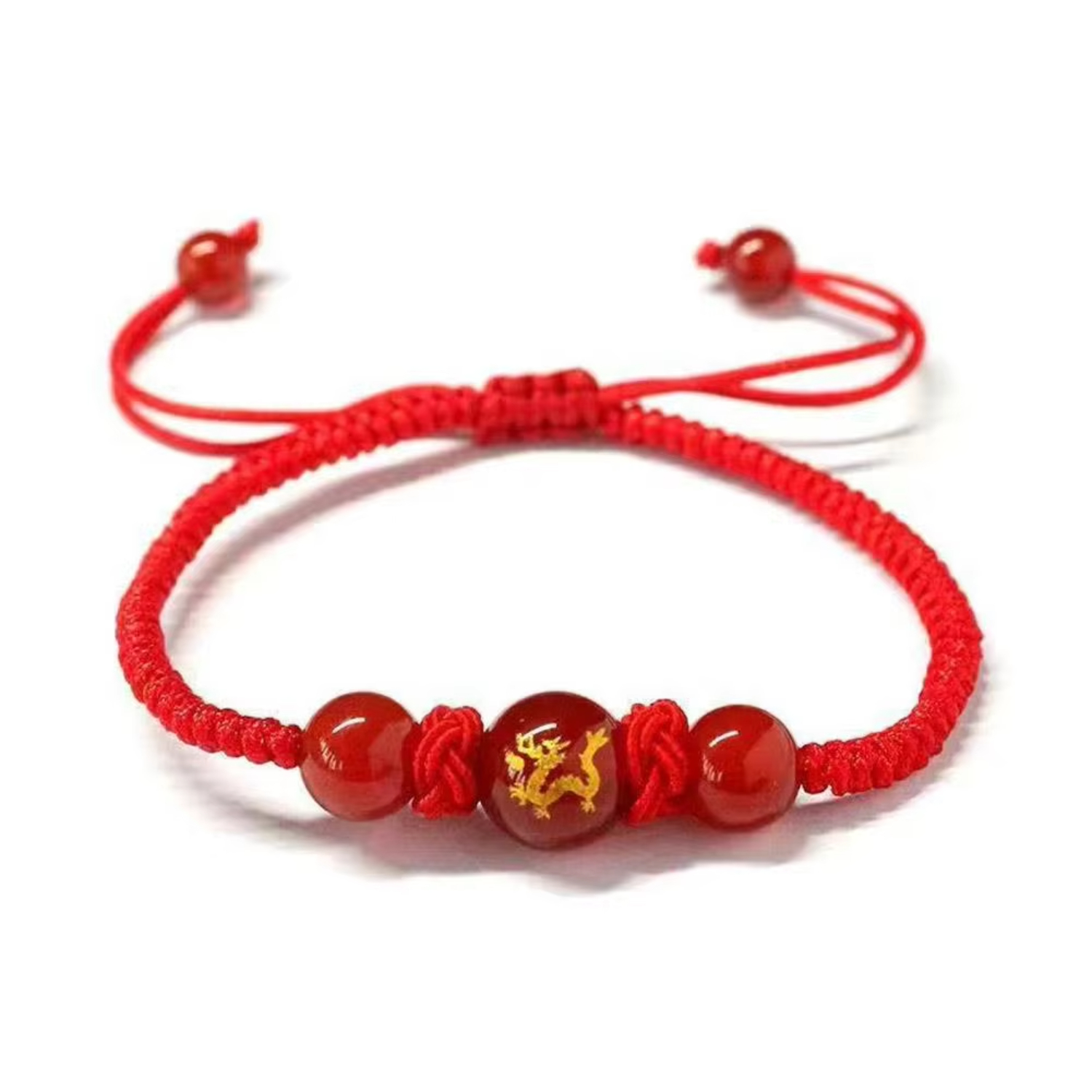 Lucky Red Rope Chinese Style Dragon Bracelet for 2024 Dragon Year Unique Xmas and Near Year