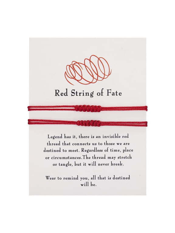 Lucky Red String Bracelet Amulet with Knots Protection Rope,Ideal Gift For Friends,Couples