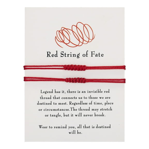 Lucky Red String Bracelet Amulet with Knots Protection Rope,Ideal Gift For Friends,Couples