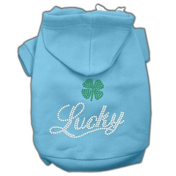 Pet, Dog Cat Hoodie Rhinestone, "Lucky"