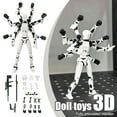 thumbnail image 1 of Lucky Robot 13 Action Figure, 3d Printed Toys Multi-Jointed Movable, T 13 Lucky Robo Dummy Nova 13 Action Figures-High Quality,Creative Assembly And Decompression Toys White, 1 of 7