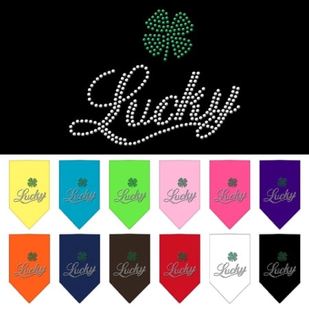 Pet and Dog Bandana Rhinestone, "Lucky Script"
