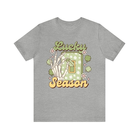 Lucky Season St Patrick's Day Skeleton Women's Shirt
