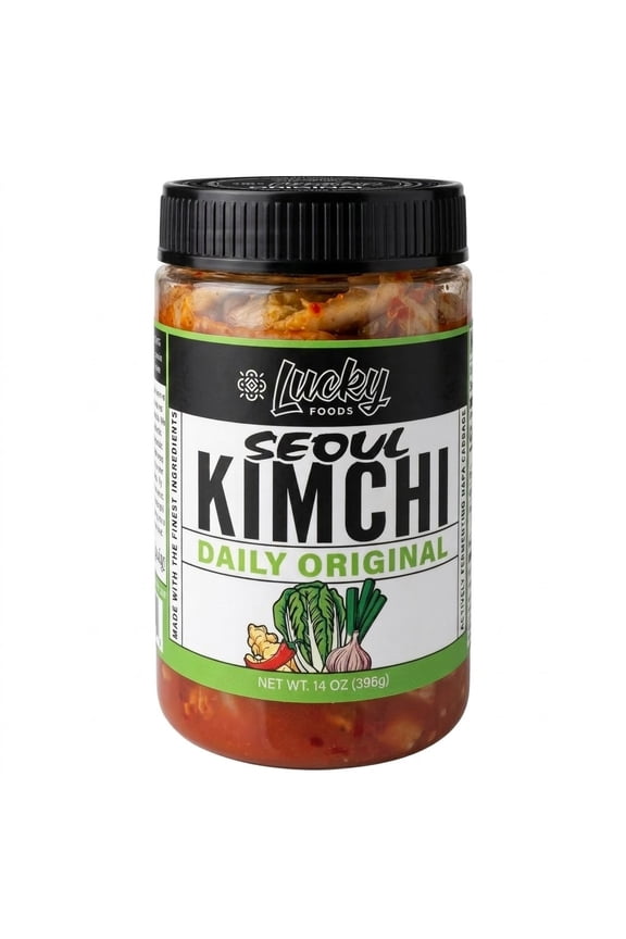 Lucky Seoul Daily Original Kimchi, 14 oz, Jar, Refrigerated