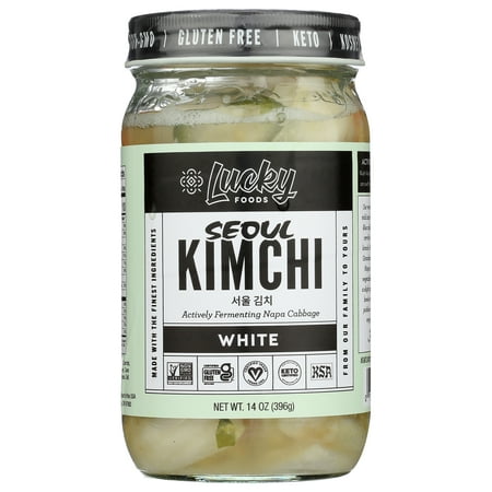Lucky Seoul Vegan White Kimchi, 14 oz Jar