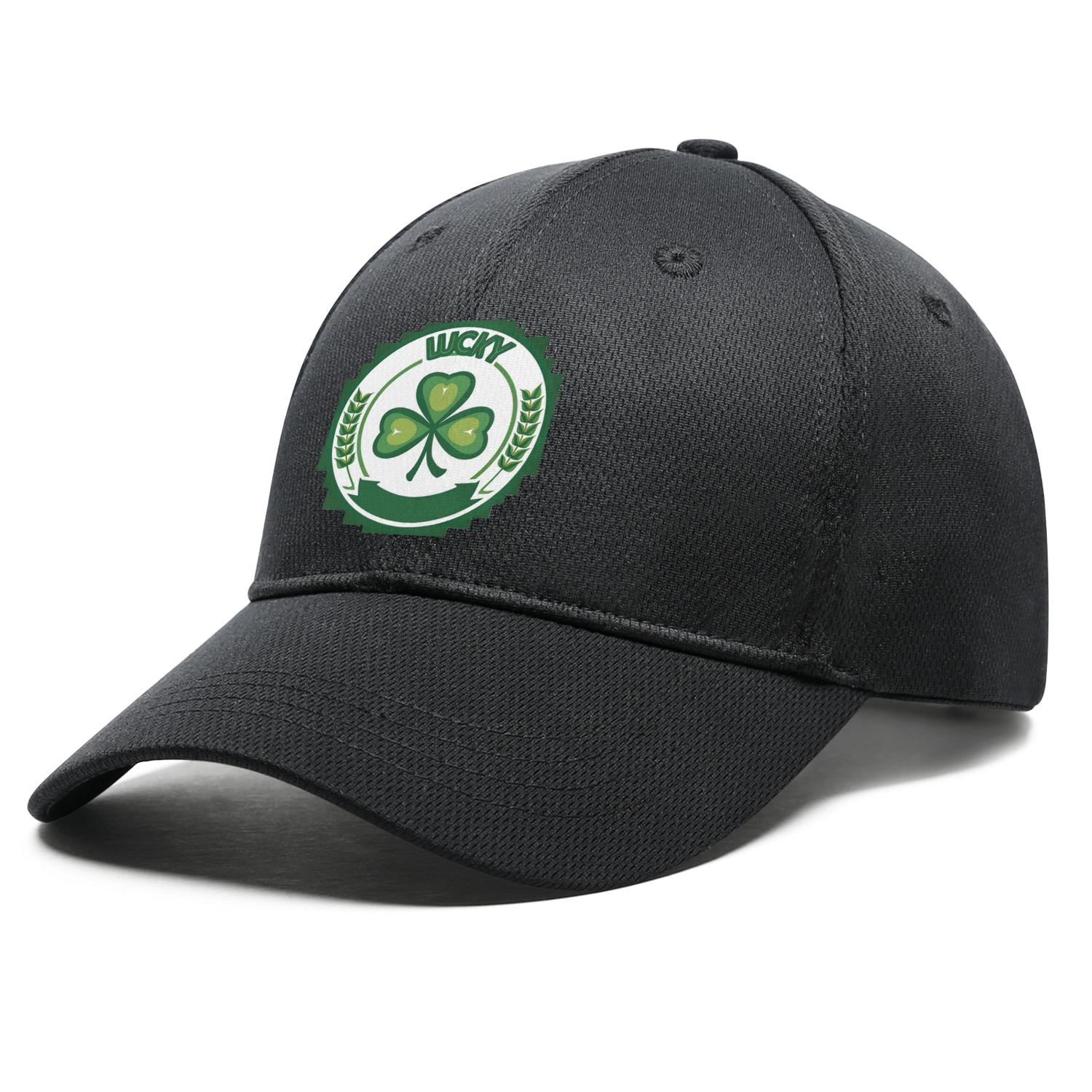 Lucky Shamrock Clovers Baseball Hat Cotton Adjustable Mens Dad Hat