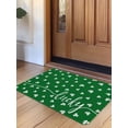 thumbnail image 1 of Lucky Shamrock, Door Mat&nbsp;Indoor Outdoor Entrance, Non Slip Rug for Kitchen Bathroom Entryway Rug, St. Patrick's Day Irish Clover Green Washable Doormat Floor Mat 20x31.5 Inch, 1 of 8