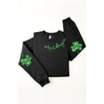 thumbnail image 1 of Lucky Shamrock Elbow Graphic Fleece Sweatshirts., 1 of 10