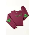 thumbnail image 1 of Lucky Shamrock Elbow Graphic Fleece Sweatshirts., 1 of 9