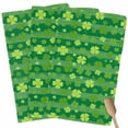 thumbnail image 1 of Lucky Shamrock Kitchen Towel Dish Cloths Set of 3, Microfiber Soft Kitchen Hand Towels, St. Patrick's Day Spring Plants Green Stripes Absorbent Quick Drying Dishcloths 18 x 28 Inches, 1 of 8