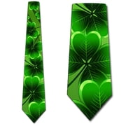 Lucky Shamrock St. Patricks Day Ties Necktie Mens Tie by Three Rooker