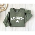 thumbnail image 1 of Lucky Shamrock Sweatshirt: Retro St. Patrick's Day Graphic Tee Sweatshirt All Size S-5XL, 1 of 5