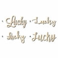 thumbnail image 1 of Lucky Sign Unfinished Wood Cutout Home Decor DIY Option 2- 42" Wide / 1/4", 1 of 3